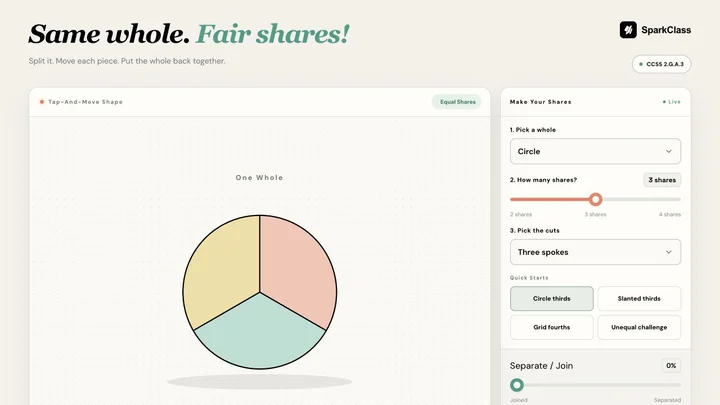 Fair Shares! — Grade 2 worksheet preview
