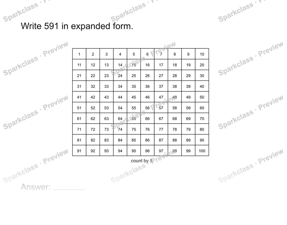 Write expanded form — page 1