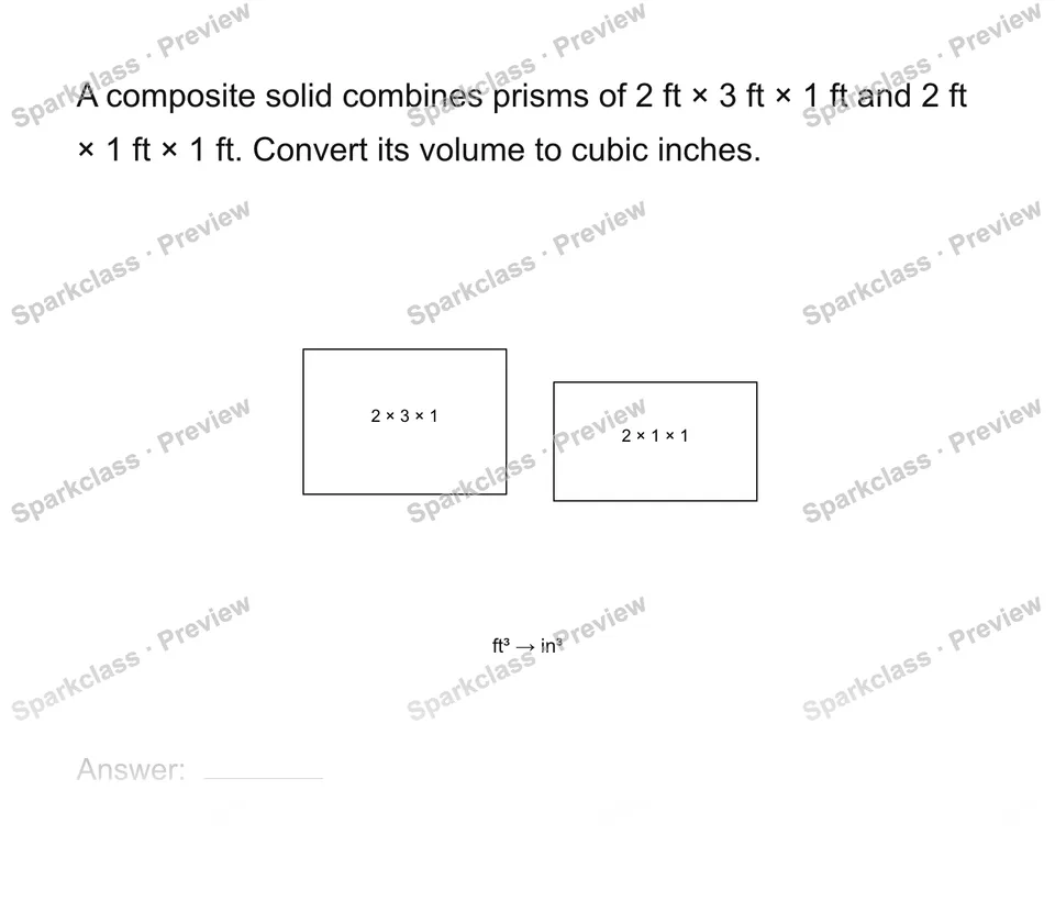 Convert units in a composite volume — page 1