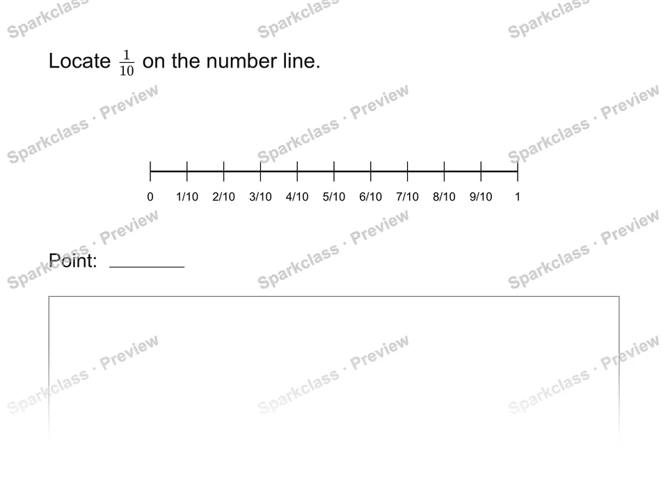 Locate a fraction — page 1