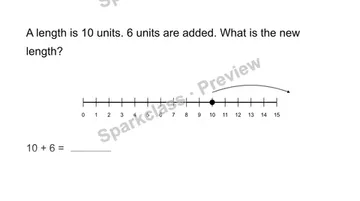 Use a length number line — Grade 2 problem preview