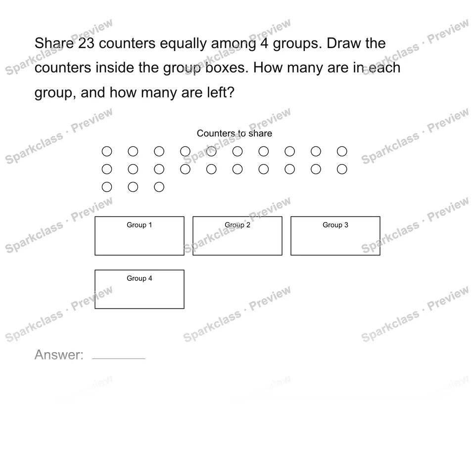 Share counters equally — page 1