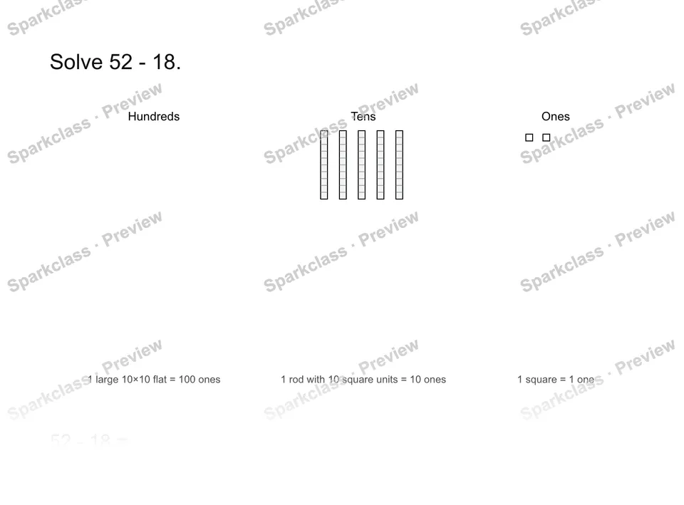 Subtract in parts — page 1