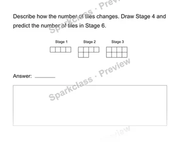 Extend a growing pattern — Grade 4 problem preview