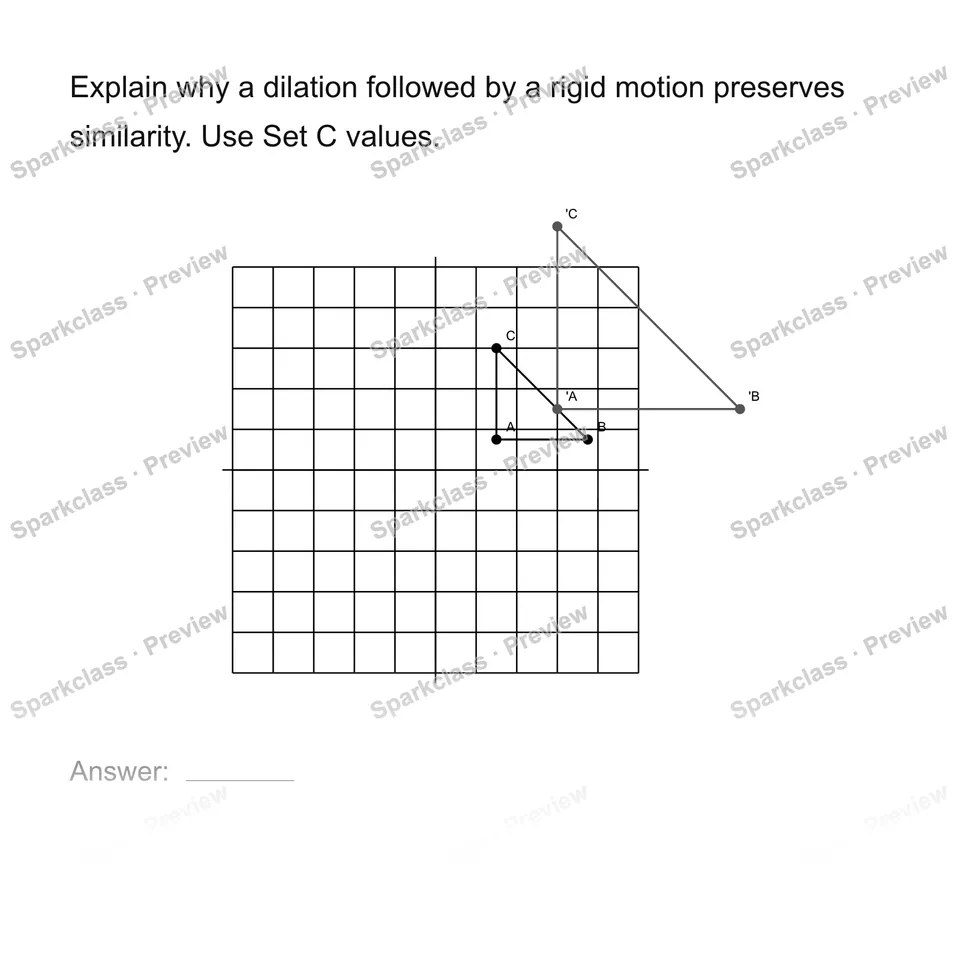 Explain why a transformation preserves similarity — page 1