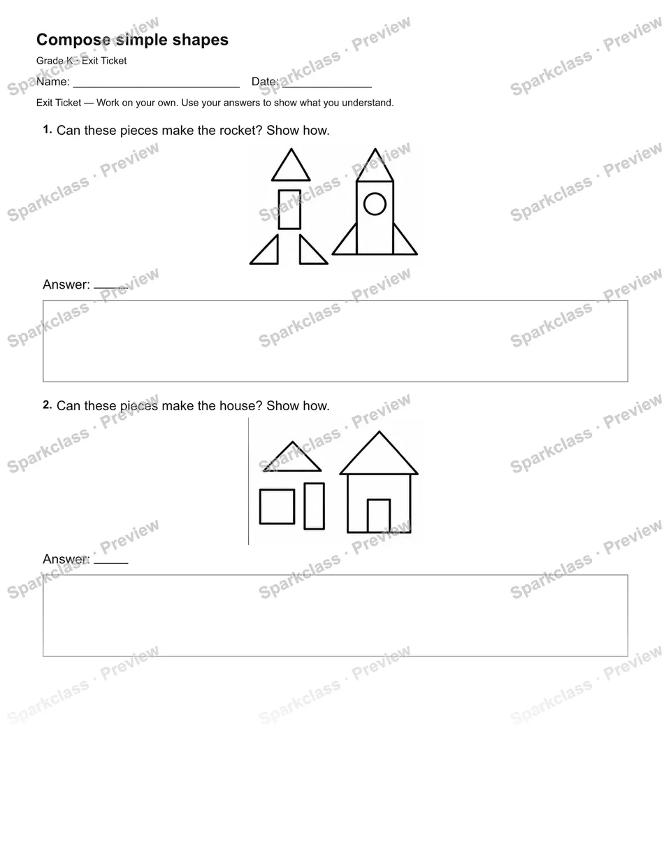 Compose simple shapes — Exit Ticket — page 2