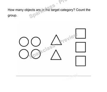 Count objects in categories — Kindergarten problem preview