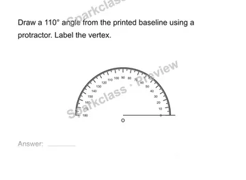 Measure and draw angles — Grade 4 problem preview