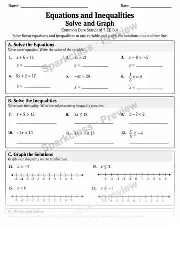 7.EE.B.4 · Equations and Inequalities · Variant 2 — Grade 7 worksheet preview
