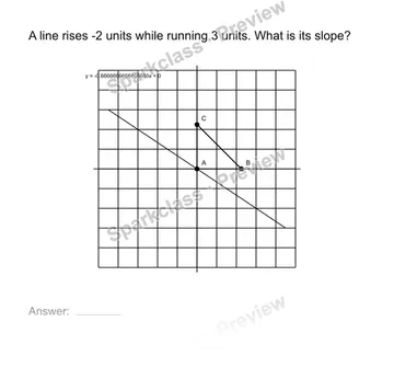 Interpret slope geometrically — Grade 8 problem preview
