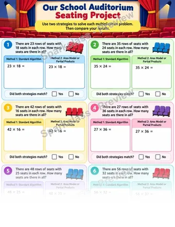 Check Multiplication With Another Strategy — Grade 4 worksheet preview