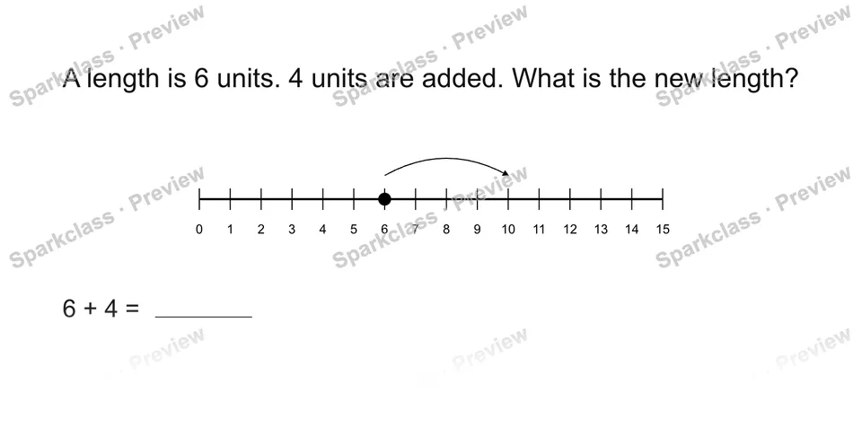 Use a length number line — page 1