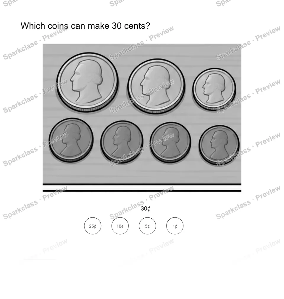 Choose coins — page 1