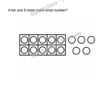 Compose 11-19 as ten and some ones — Kindergarten problem preview