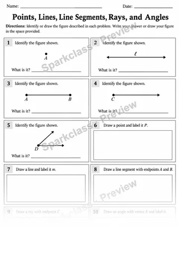 4.G.A.1 · 1 Lines Rays Angles Variant 01 Lowcoverage — Grade 4 worksheet preview