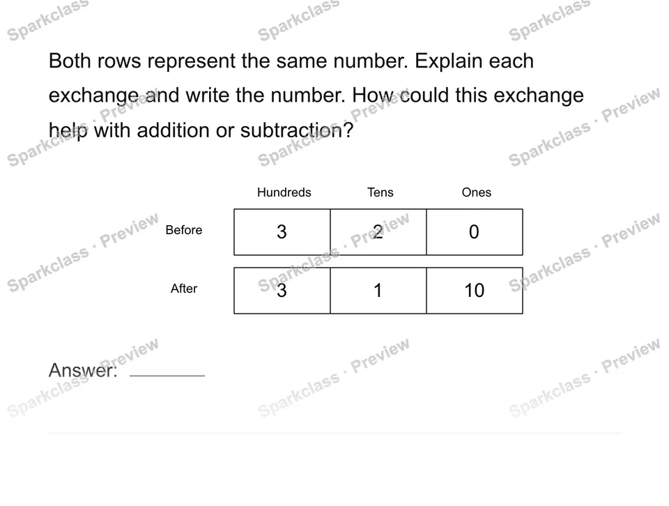 Explain a regrouping — page 1
