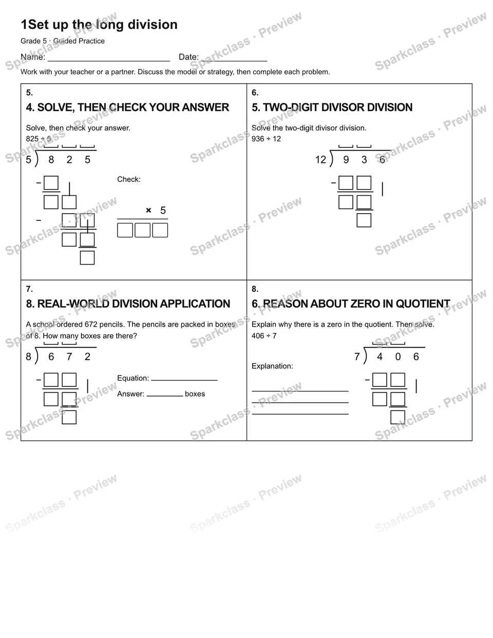 1Set up the long division — Guided Practice — page 2