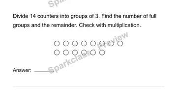 Divide with a remainder — Grade 4 problem preview