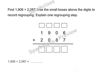 Add whole numbers — Grade 4 problem preview