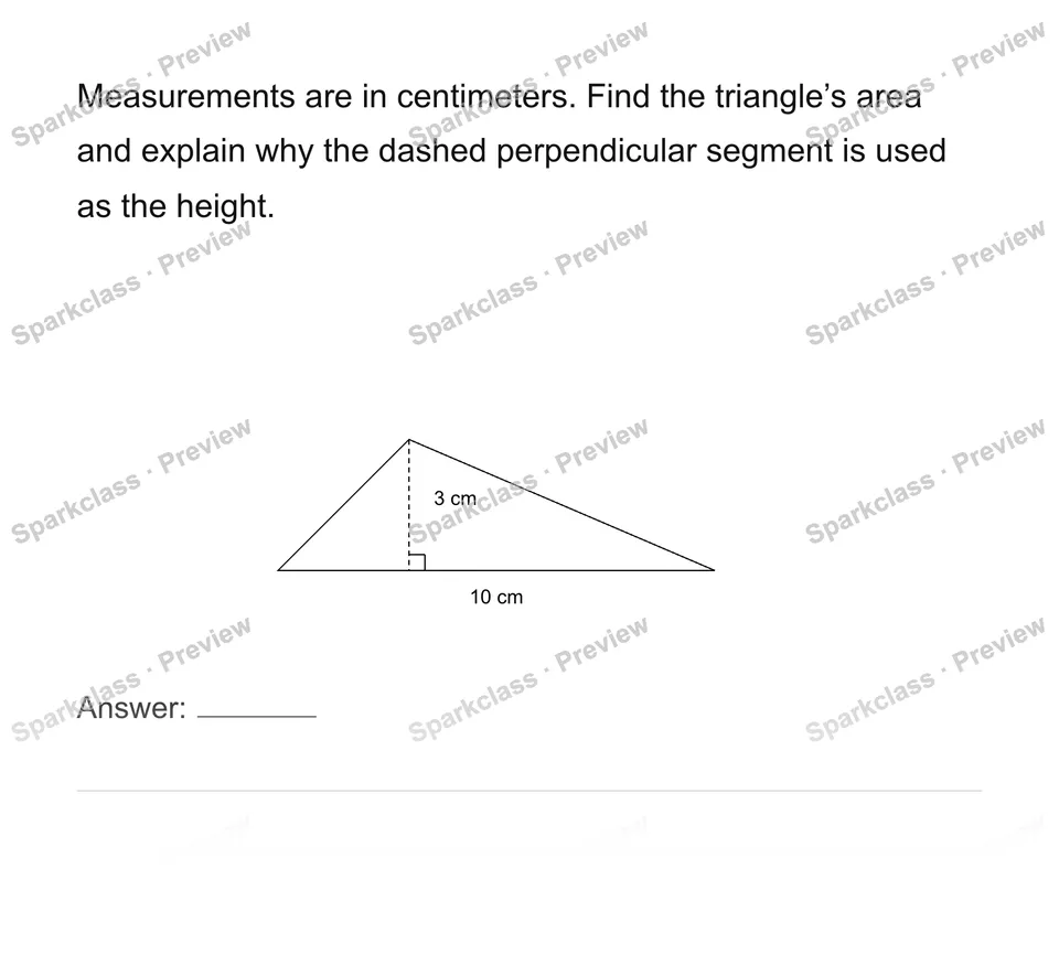 Derive and apply triangle area — page 1