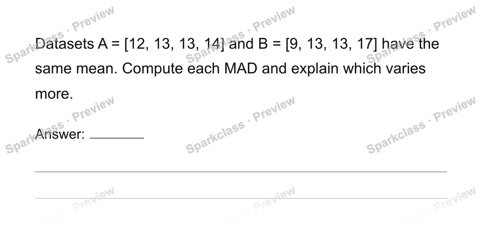 Interpret variation and choose summary measures — page 1