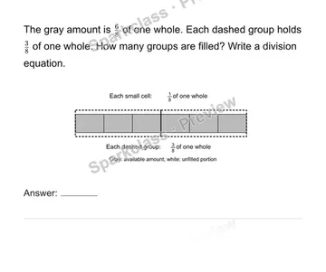 Count complete groups — Grade 6 problem preview