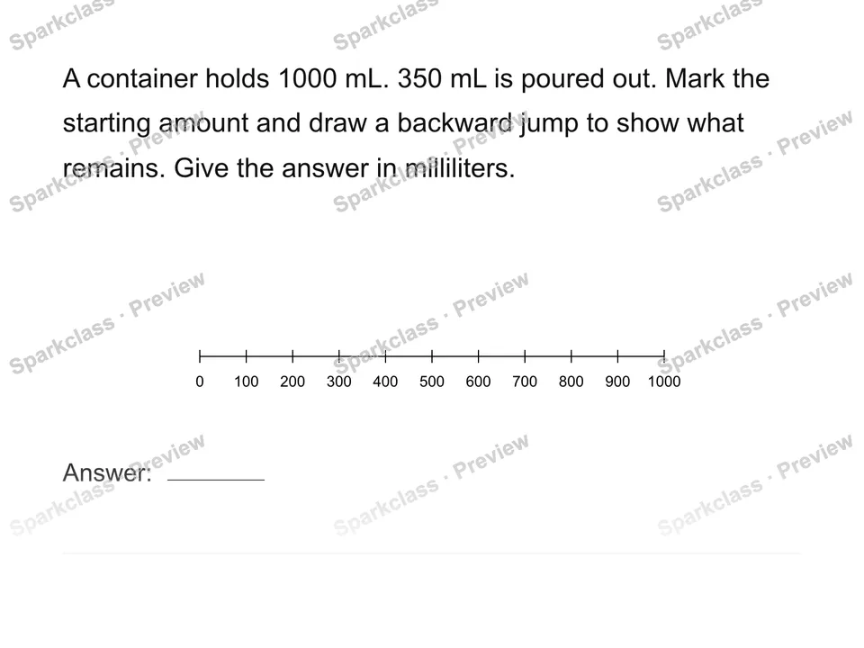 Show a measurement change on a scale — page 1