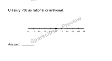Classify rational and irrational numbers — Grade 8 problem preview
