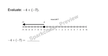 Add rational numbers — Grade 7 problem preview