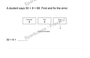 Analyze an error — Grade 2 problem preview