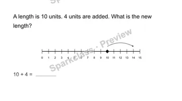 Use a length number line — Grade 2 problem preview