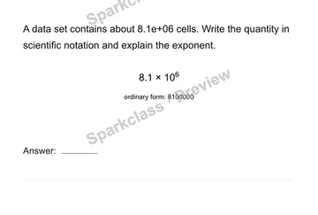 Model very large and small quantities — Grade 8 problem preview