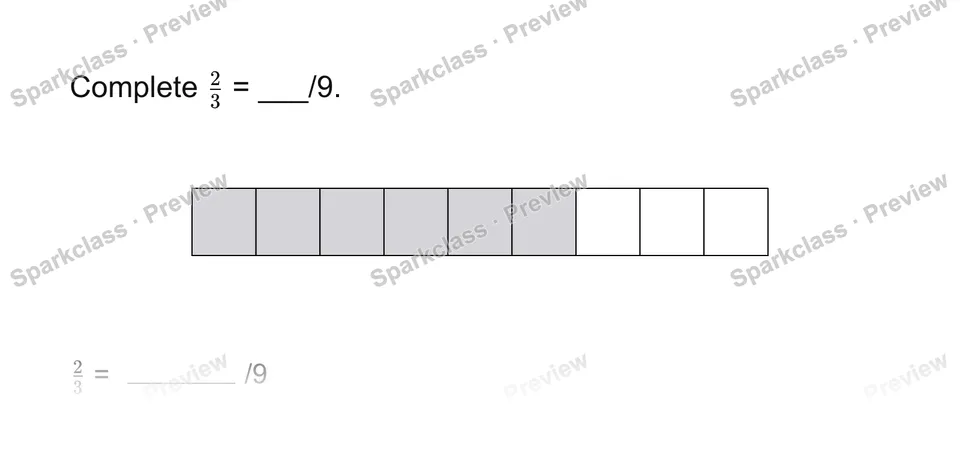 Build an equivalent fraction — page 1