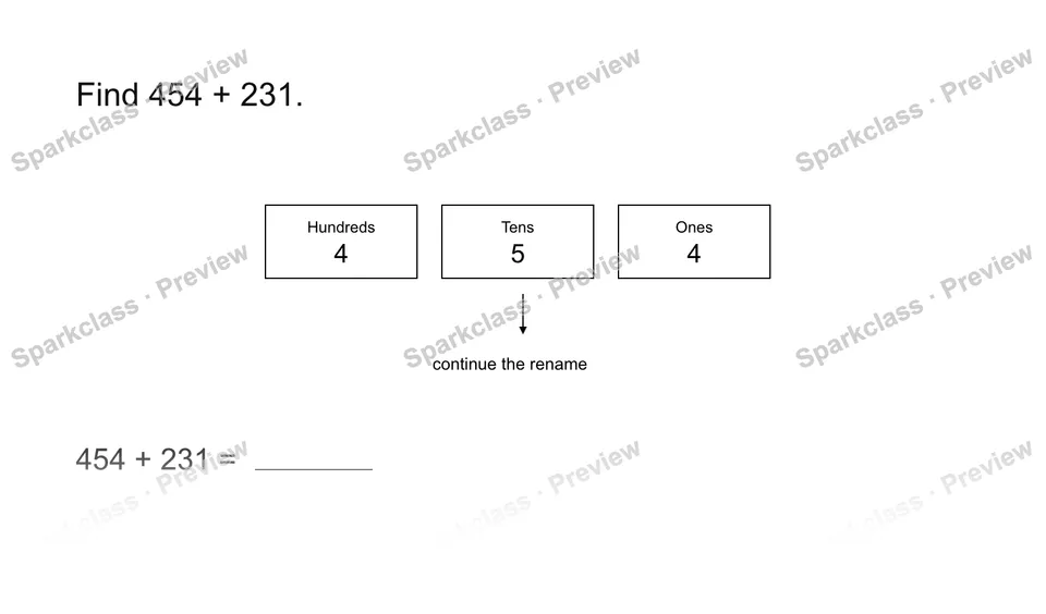 Add and subtract within 1,000 — page 1