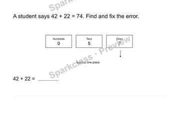 Analyze an error — Grade 2 problem preview