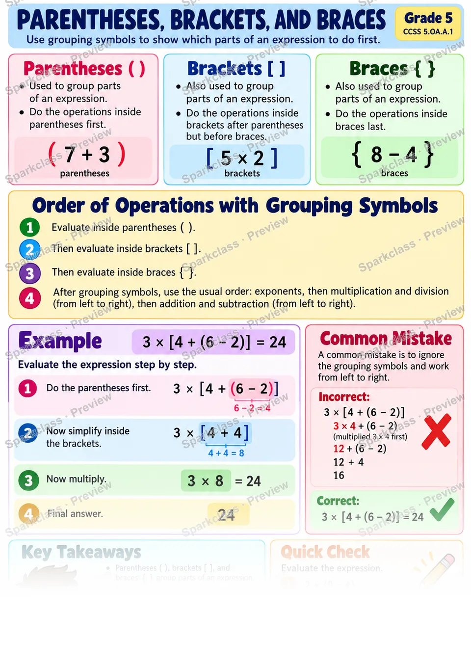 Knowledge Guide · Parentheses, Brackets, and Braces — page 1