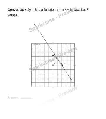 Connect equations and functions — Grade 8 problem preview