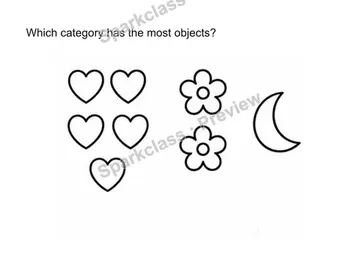 Compare category counts — Kindergarten problem preview