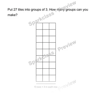 Find the number of groups — Grade 3 problem preview