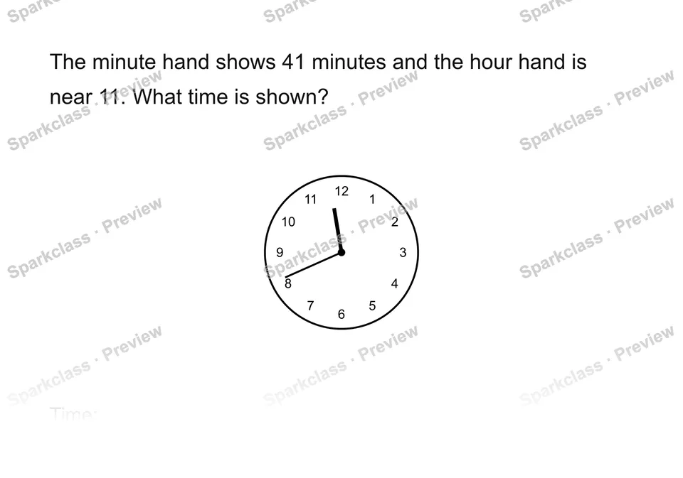Read time to the minute — page 1