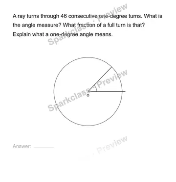 Count one-degree turns — Grade 4 problem preview