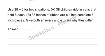Same division, different decisions — Grade 4 problem preview
