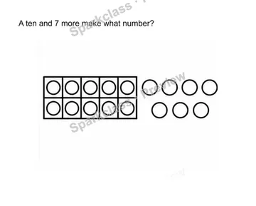 Compose 11-19 as ten and some ones — Kindergarten problem preview