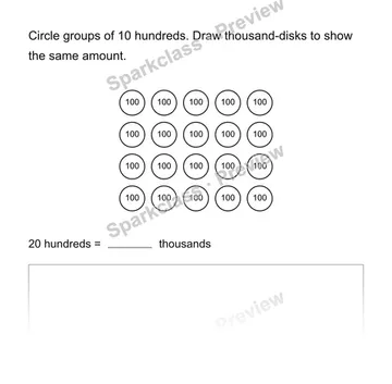 Group hundreds — Grade 4 problem preview