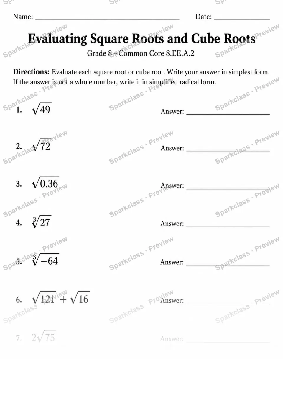 8.EE.A.2 · Variant 2 — page 1