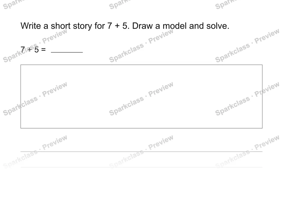 Write a story equation — page 1