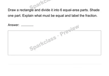Partition the whole — Grade 4 problem preview