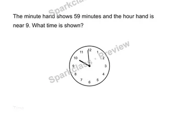 Read time to the minute — Grade 3 problem preview