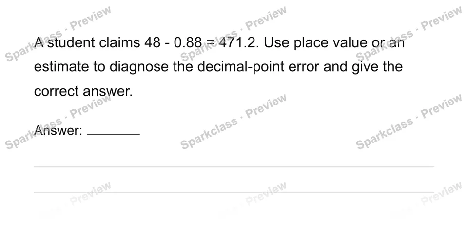 Compute with multi-digit decimals — page 1