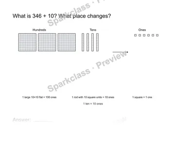 Add or subtract 10 — Grade 2 problem preview